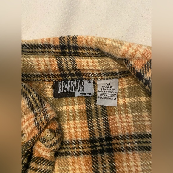 Vintage Plaid Button Down - Sz L - Picture 2 of 4